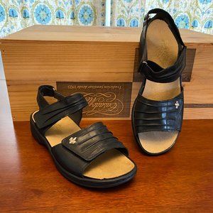 Rieker Leather Sandals -- Black -- Size 39  ($30)